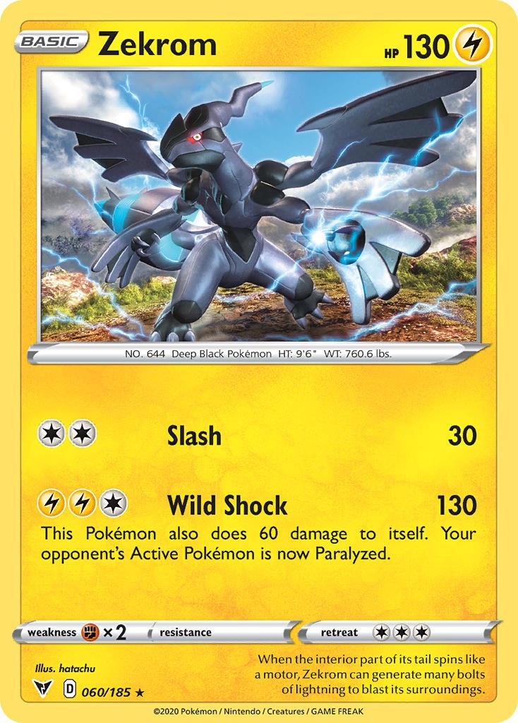 Zekrom (060/185) (Cosmos Holo) [Sword & Shield: Black Star Promos] | Infinity Cards & Collectibles