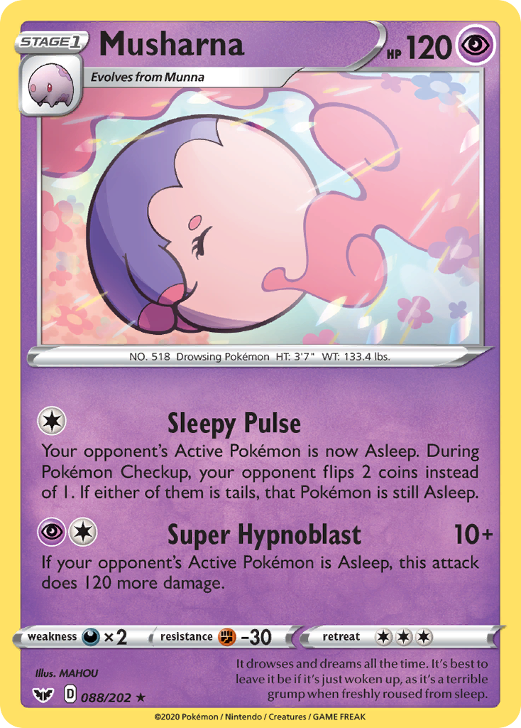 Musharna (088/202) [Sword & Shield: Base Set] | Infinity Cards & Collectibles