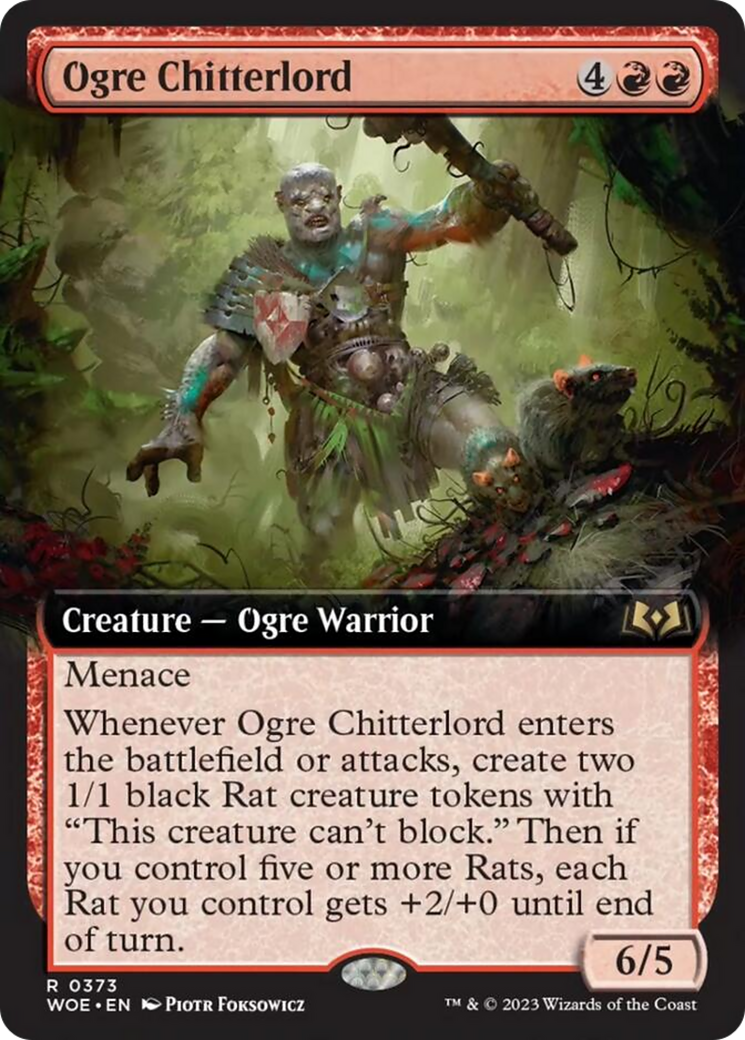 Ogre Chitterlord (Extended Art) [Wilds of Eldraine] | Infinity Cards & Collectibles