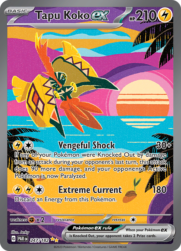 Tapu Koko ex (247/182) [Scarlet & Violet: Paradox Rift] | Infinity Cards & Collectibles