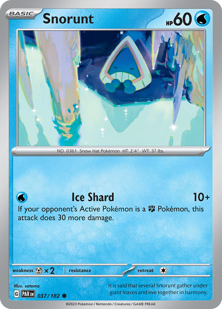 Snorunt (037/182) [Scarlet & Violet: Paradox Rift] | Infinity Cards & Collectibles