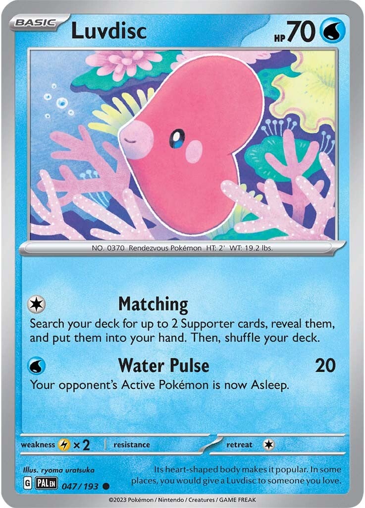 Luvdisc (047/193) [Scarlet & Violet: Paldea Evolved] | Infinity Cards & Collectibles