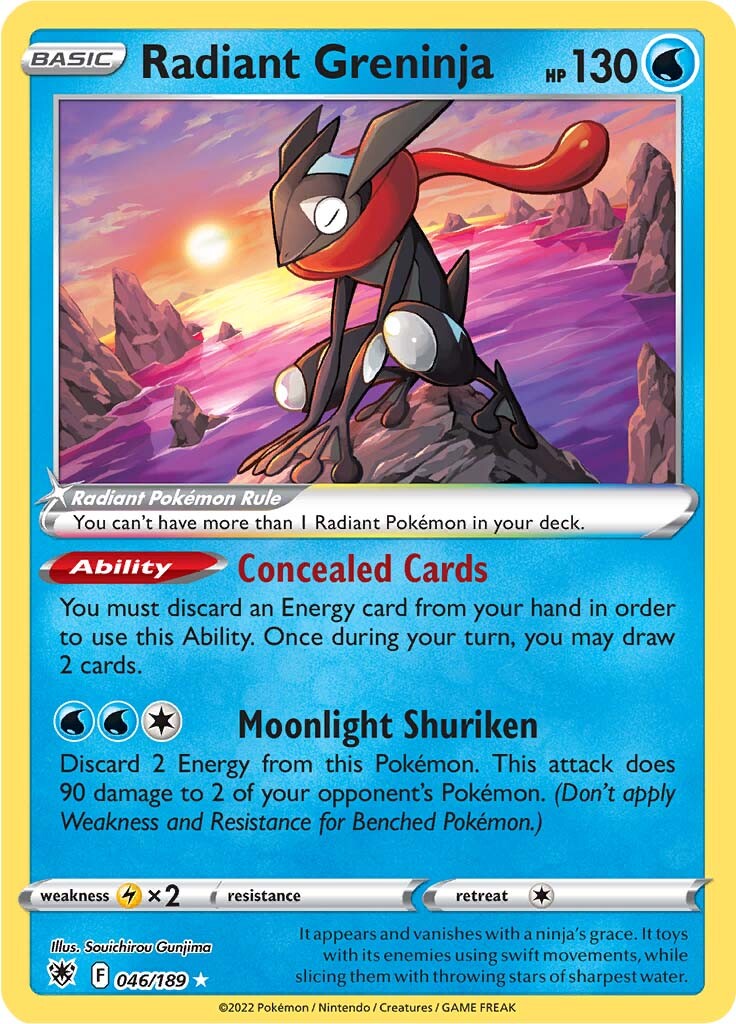 Radiant Greninja (046/189) [Sword & Shield: Astral Radiance] | Infinity Cards & Collectibles