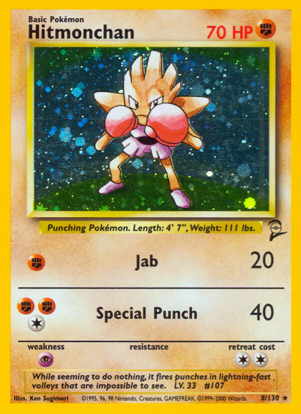 Hitmonchan (8/130) [Base Set 2] | Infinity Cards & Collectibles