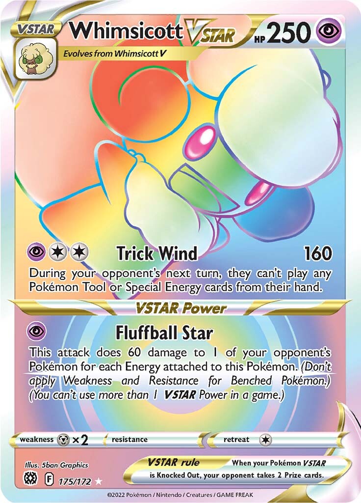 Whimsicott VSTAR (175/172) [Sword & Shield: Brilliant Stars] | Infinity Cards & Collectibles