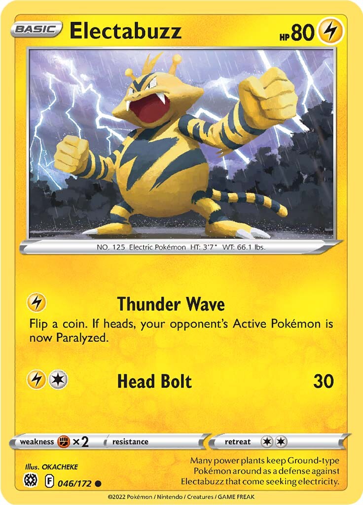 Electabuzz (046/172) [Sword & Shield: Brilliant Stars] | Infinity Cards & Collectibles
