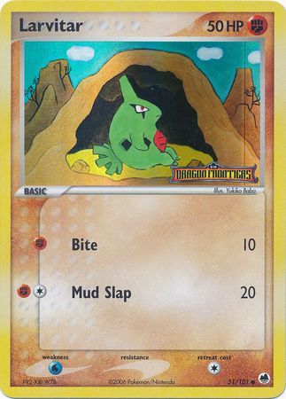 Larvitar (51/101) (Stamped) [EX: Dragon Frontiers] | Infinity Cards & Collectibles