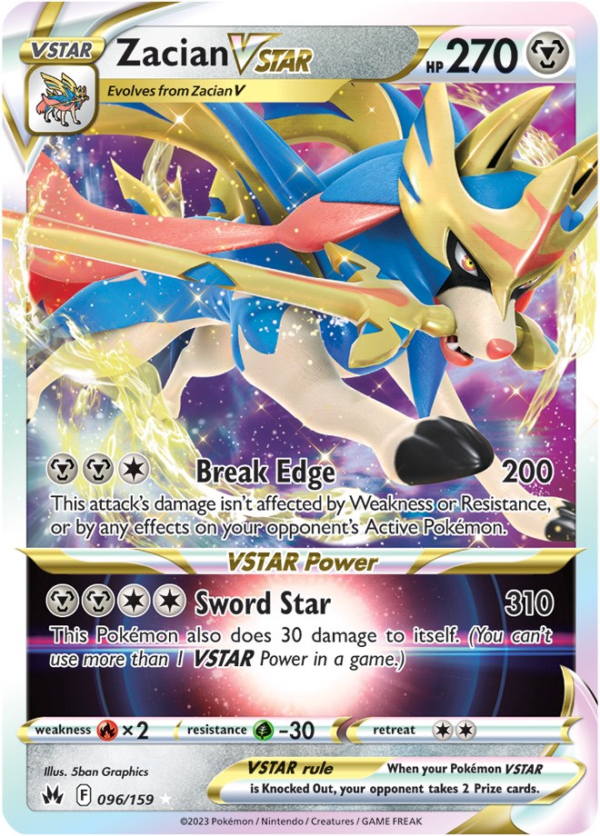 Zacian VSTAR (096/159) [Sword & Shield: Crown Zenith] | Infinity Cards & Collectibles