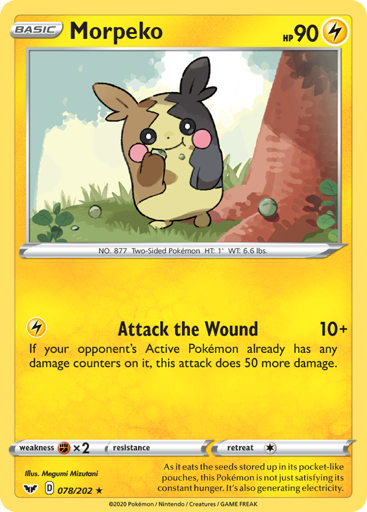 Morpeko (078/202) [Sword & Shield: Base Set] | Infinity Cards & Collectibles