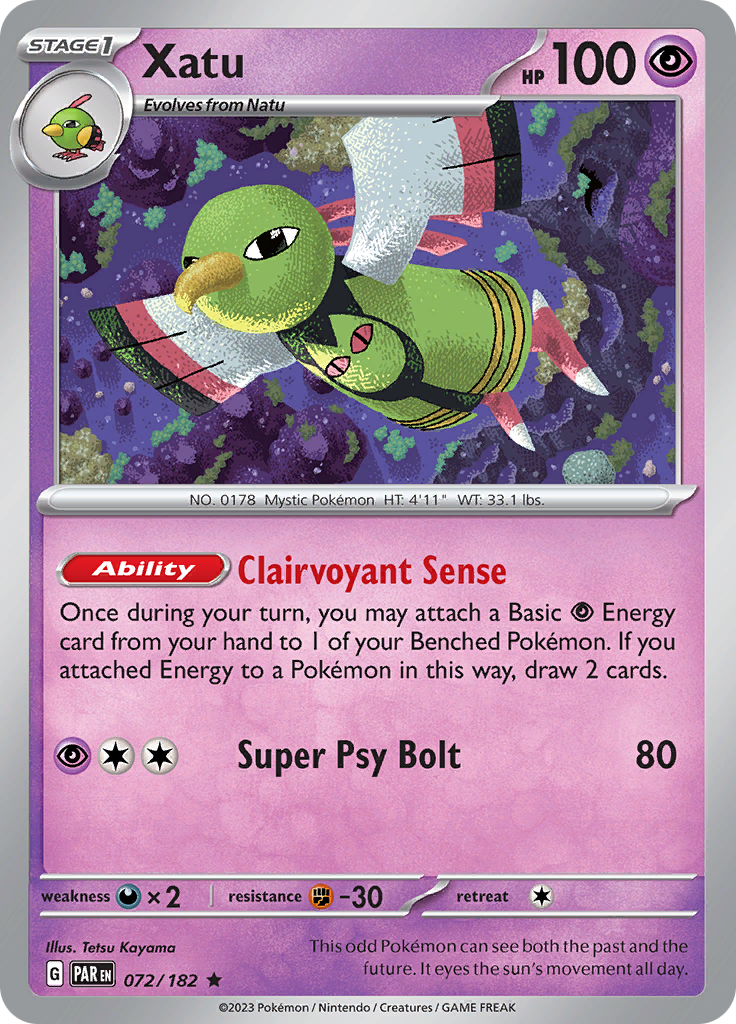 Xatu (072/182) [Scarlet & Violet: Paradox Rift] | Infinity Cards & Collectibles