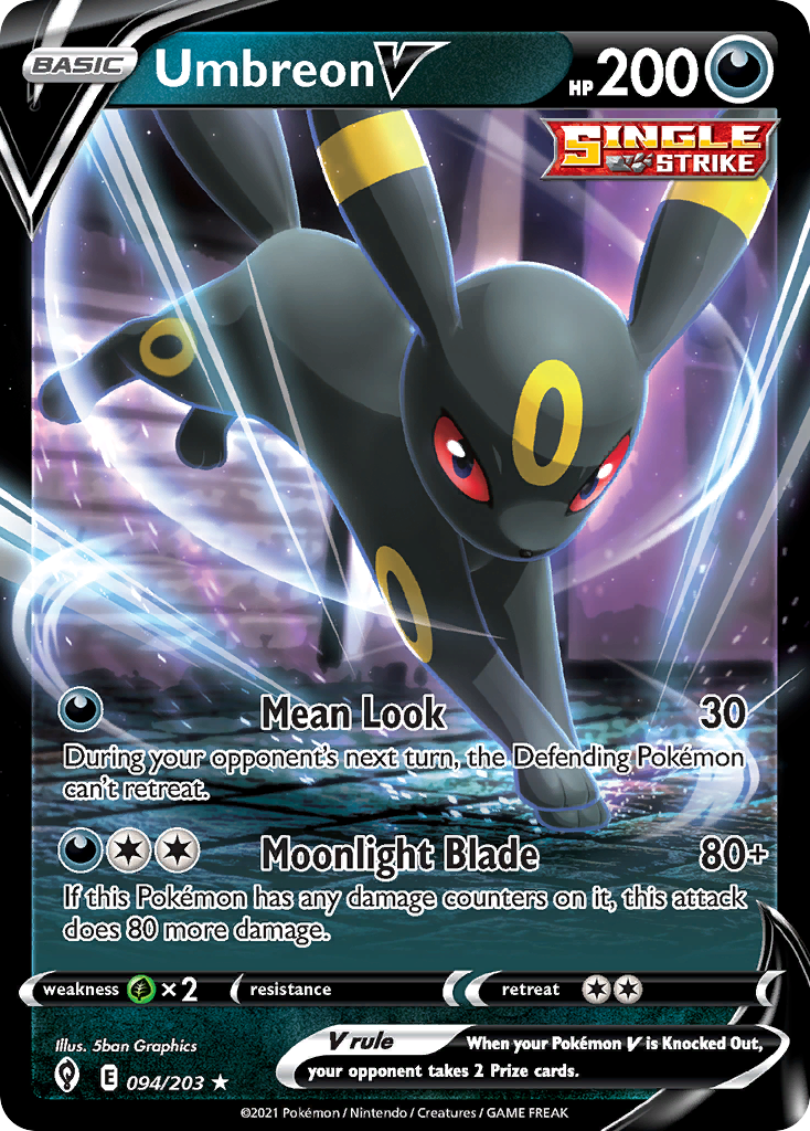 Umbreon V (094/203) (Intro Deck) [Sword & Shield: Evolving Skies] | Infinity Cards & Collectibles
