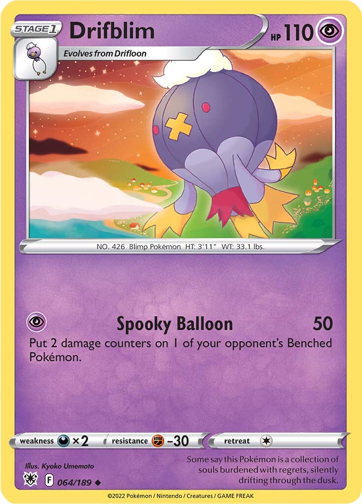 Drifblim (064/189) [Sword & Shield: Astral Radiance] | Infinity Cards & Collectibles