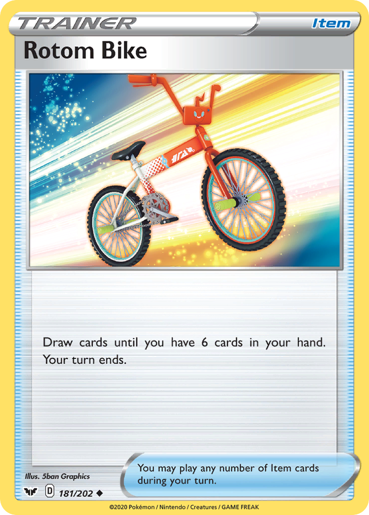 Rotom Bike (181/202) [Sword & Shield: Base Set] | Infinity Cards & Collectibles