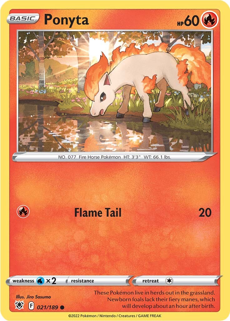 Ponyta (021/189) [Sword & Shield: Astral Radiance] | Infinity Cards & Collectibles