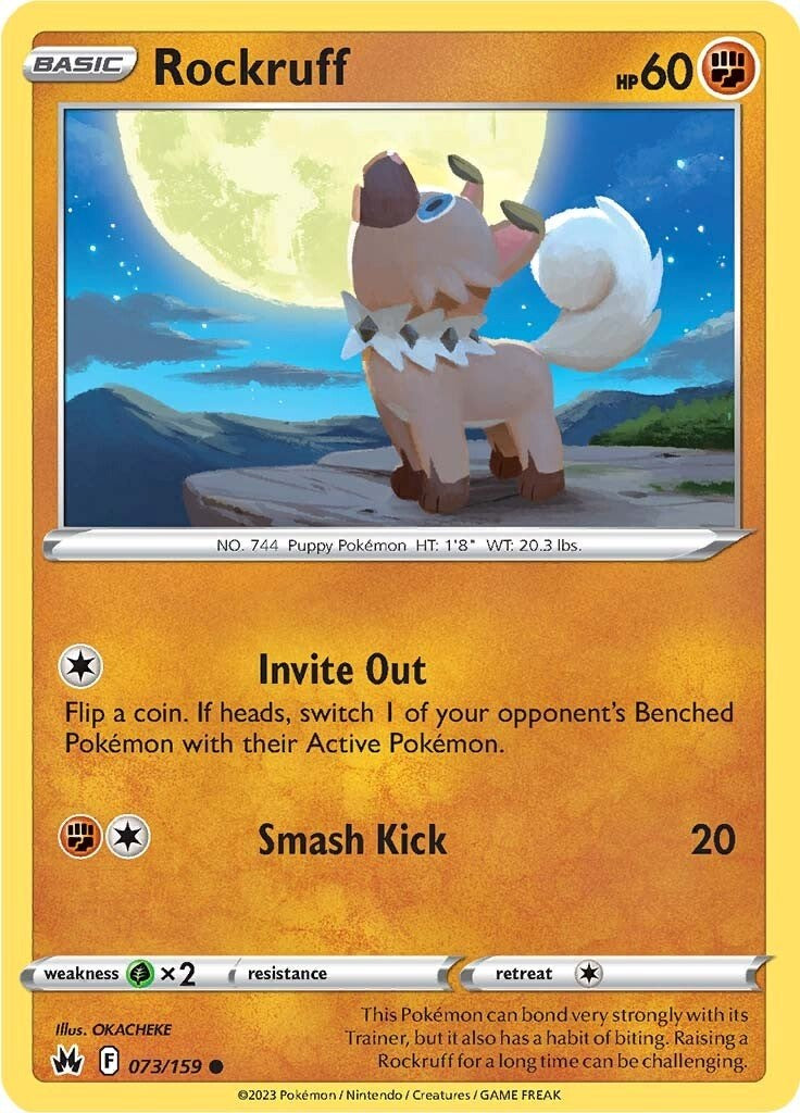 Rockruff (073/159) [Sword & Shield: Crown Zenith] | Infinity Cards & Collectibles