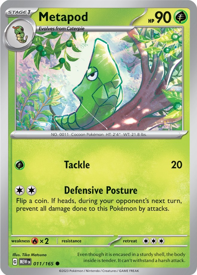 Metapod (011/165) [Scarlet & Violet 151] | Infinity Cards & Collectibles