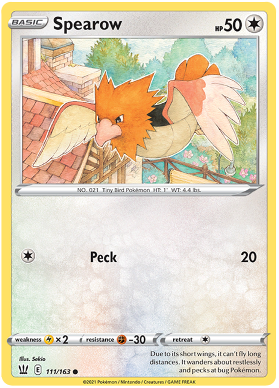 Spearow (111/163) [Sword & Shield: Battle Styles] | Infinity Cards & Collectibles