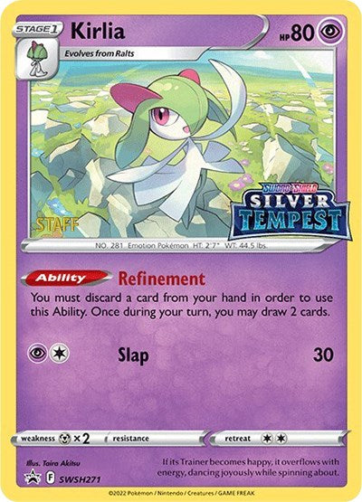 Kirlia (SWSH271) (Prerelease) (Staff) [Sword & Shield: Black Star Promos] | Infinity Cards & Collectibles