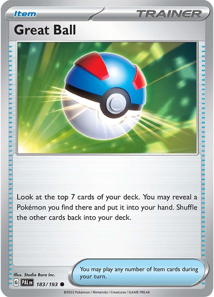 Great Ball (183/193) [Scarlet & Violet: Paldea Evolved] | Infinity Cards & Collectibles