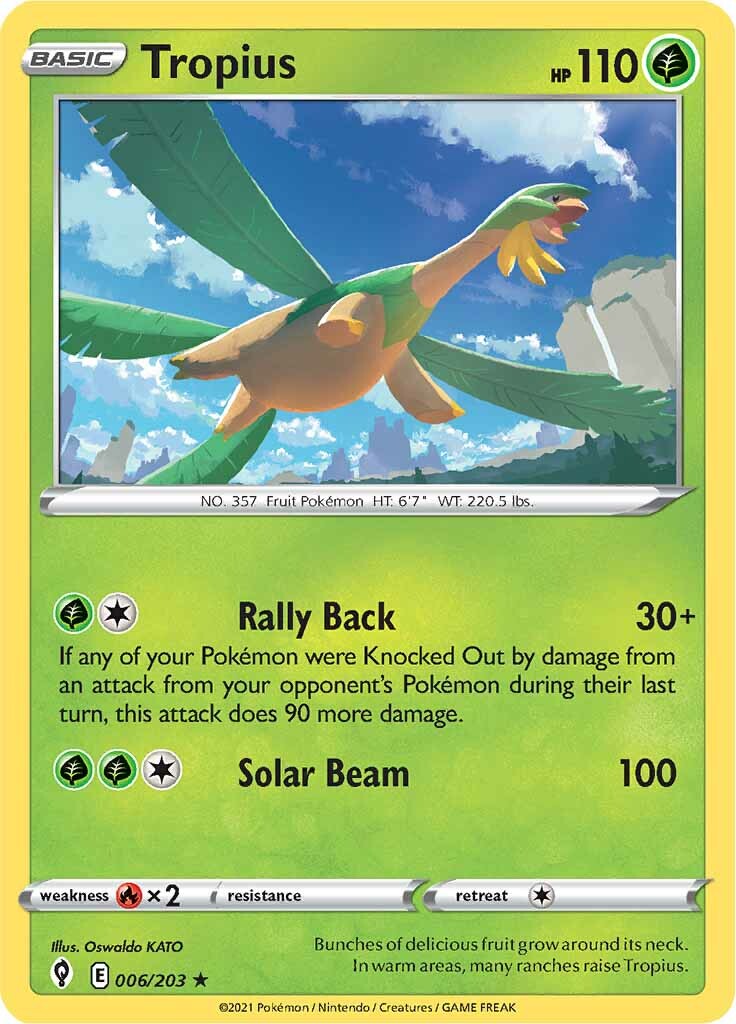 Tropius (006/203) [Sword & Shield: Evolving Skies] | Infinity Cards & Collectibles
