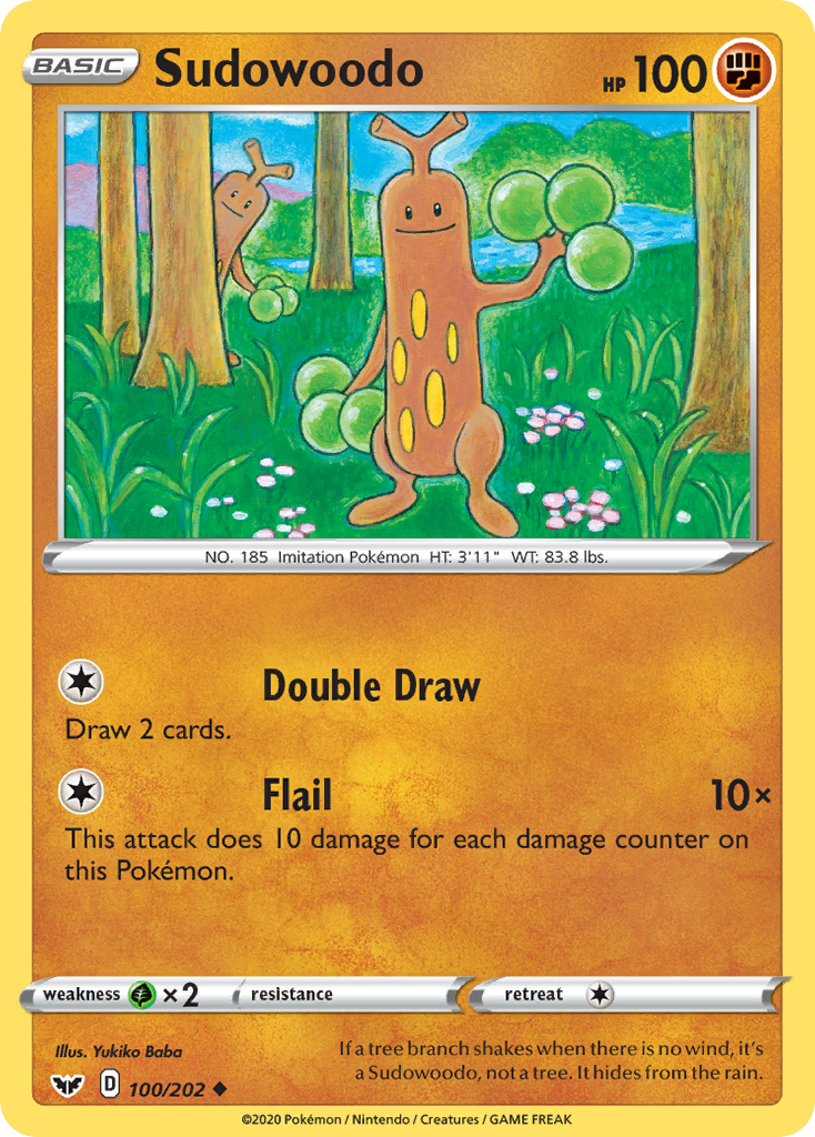 Sudowoodo (100/202) [Sword & Shield: Base Set] | Infinity Cards & Collectibles