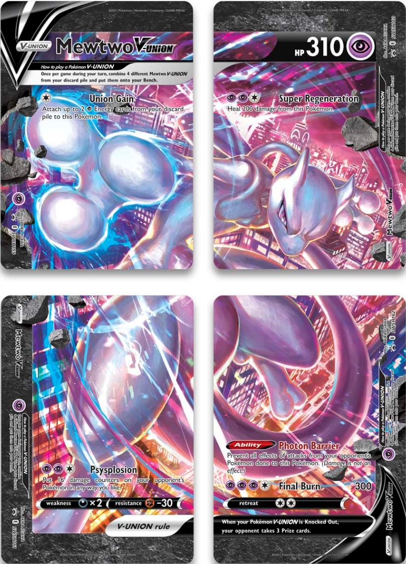 Mewtwo V-Union (Set of 4) [Sword & Shield: Black Star Promos] | Infinity Cards & Collectibles