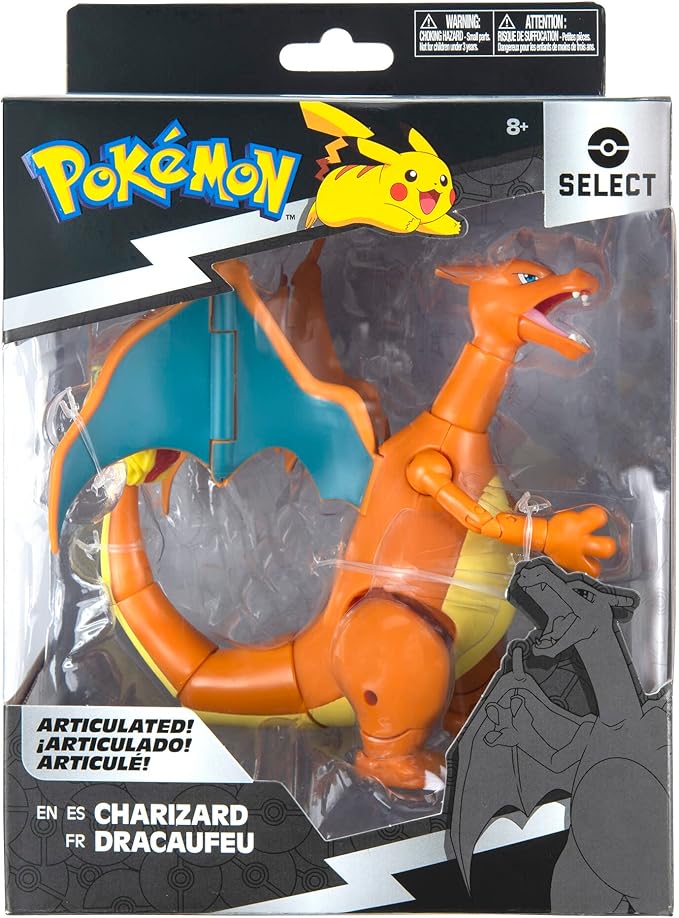 Pokemon Charizard, Super-Articulated 6-Inch Figure
