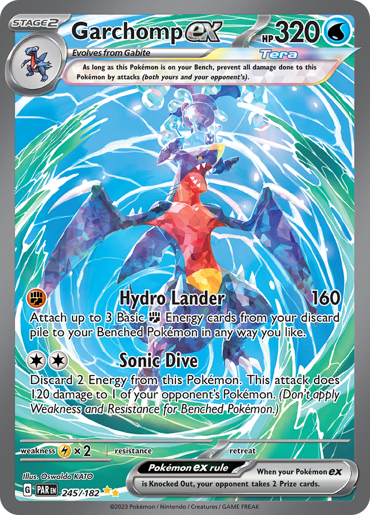 Garchomp ex (245/182) [Scarlet & Violet: Paradox Rift] | Infinity Cards & Collectibles