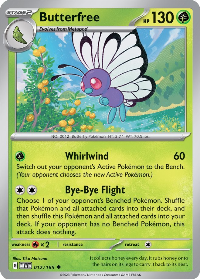 Butterfree (012/165) [Scarlet & Violet 151] | Infinity Cards & Collectibles