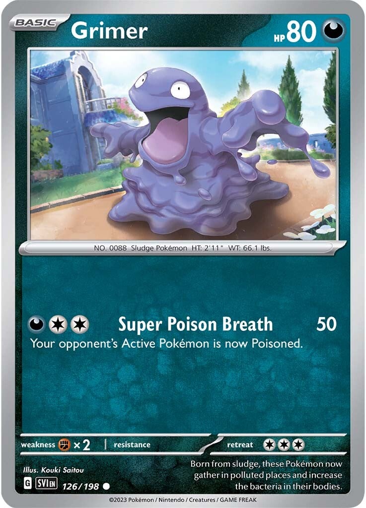 Grimer (126/198) [Scarlet & Violet: Base Set] | Infinity Cards & Collectibles