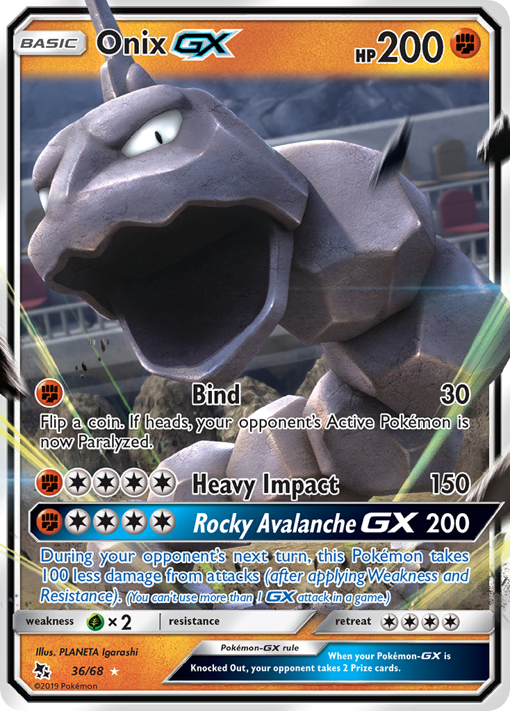 Onix GX (36/68) [Sun & Moon: Hidden Fates] | Infinity Cards & Collectibles