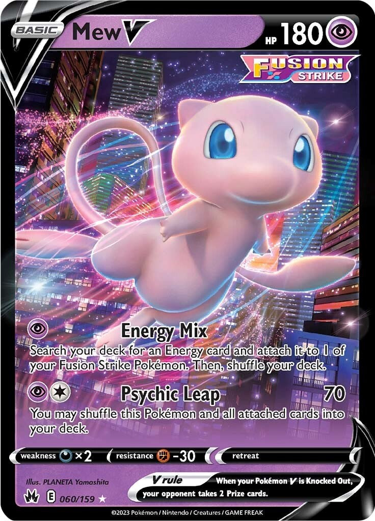 Mew V (060/159) [Sword & Shield: Crown Zenith] | Infinity Cards & Collectibles