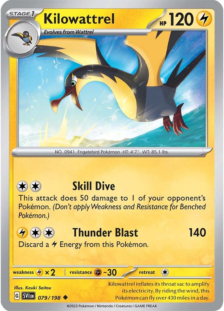 Kilowattrel (079/198) [Scarlet & Violet: Base Set] | Infinity Cards & Collectibles