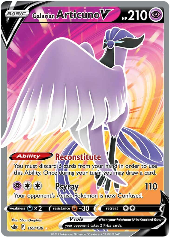 Galarian Articuno V (169/198) [Sword & Shield: Chilling Reign] | Infinity Cards & Collectibles