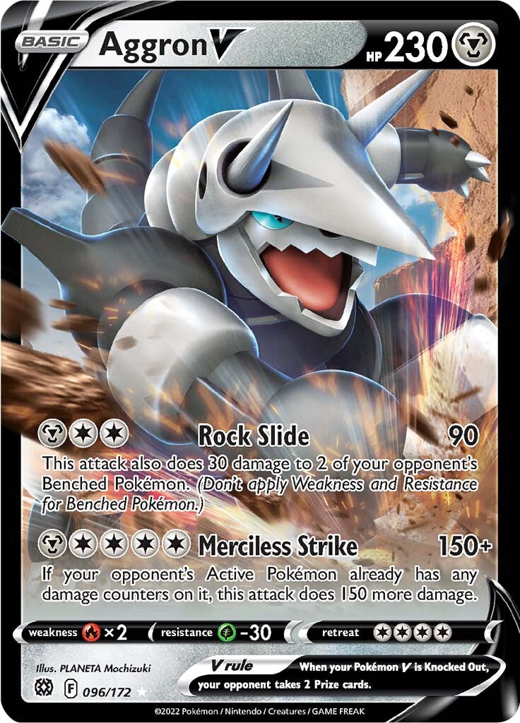 Aggron V (096/172) [Sword & Shield: Brilliant Stars] | Infinity Cards & Collectibles