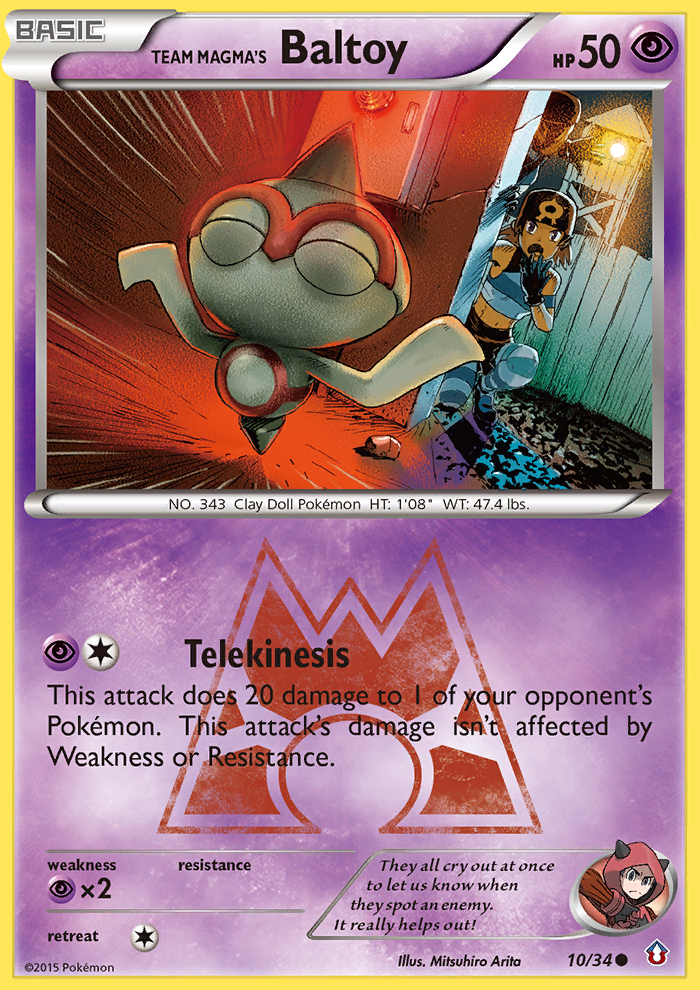 Team Magma's Baltoy (10/34) [XY: Double Crisis] | Infinity Cards & Collectibles