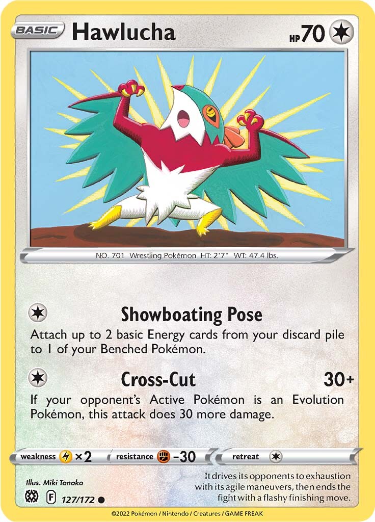 Hawlucha (127/172) [Sword & Shield: Brilliant Stars] | Infinity Cards & Collectibles