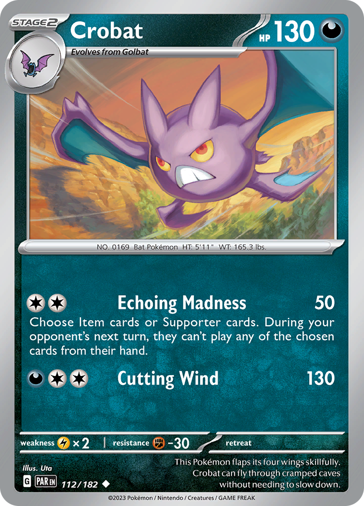 Crobat (112/182) [Scarlet & Violet: Paradox Rift] | Infinity Cards & Collectibles
