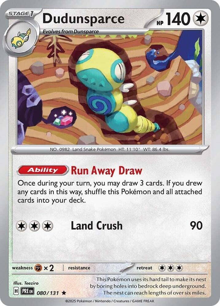 Dudunsparce (080/131) [Scarlet & Violet: Prismatic Evolutions]