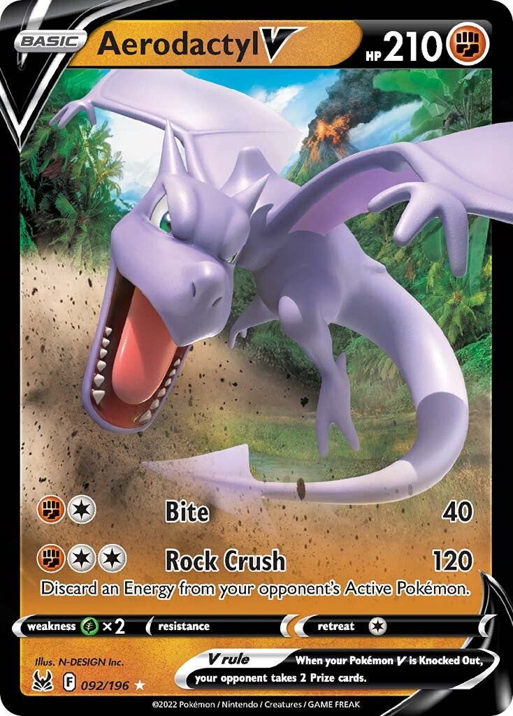 Aerodactyl V (092/196) [Sword & Shield: Lost Origin] | Infinity Cards & Collectibles