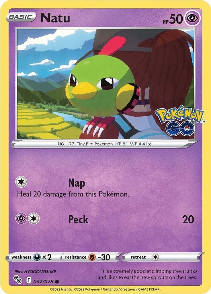 Natu (032/078) [Pokémon GO] | Infinity Cards & Collectibles