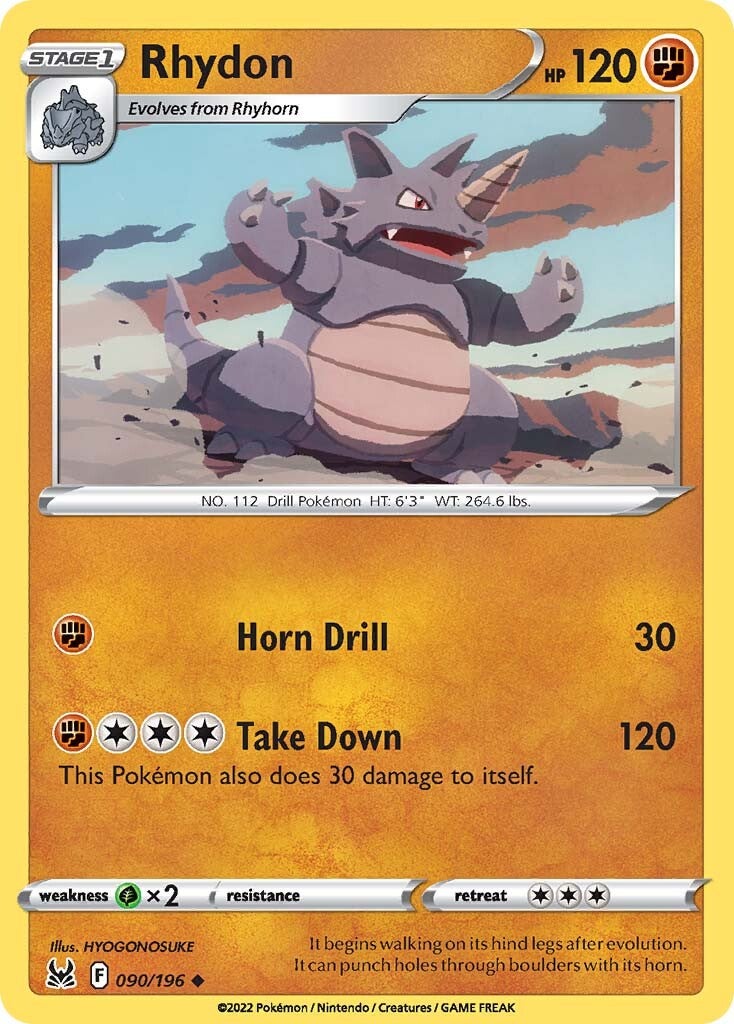 Rhydon (090/196) [Sword & Shield: Lost Origin] | Infinity Cards & Collectibles