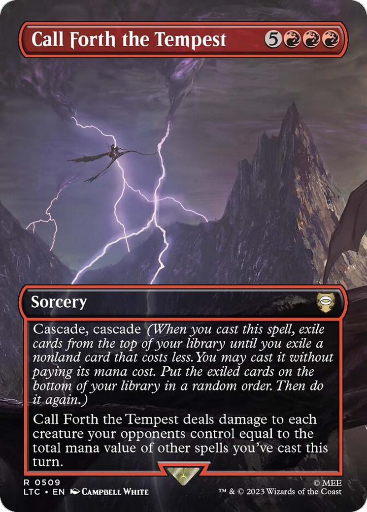 Call Forth the Tempest (Borderless) [The Lord of the Rings: Tales of Middle-Earth Commander] | Infinity Cards & Collectibles