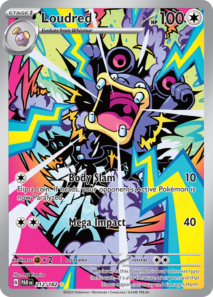 Loudred (212/182) [Scarlet & Violet: Paradox Rift] | Infinity Cards & Collectibles