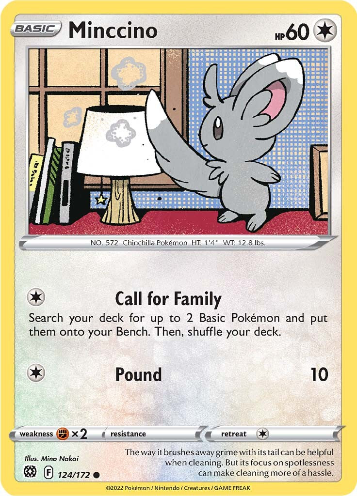 Minccino (124/172) [Sword & Shield: Brilliant Stars] | Infinity Cards & Collectibles