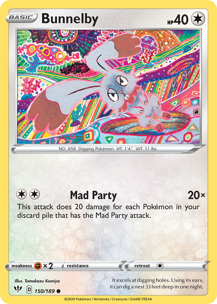 Bunnelby (150/189) [Sword & Shield: Darkness Ablaze] | Infinity Cards & Collectibles