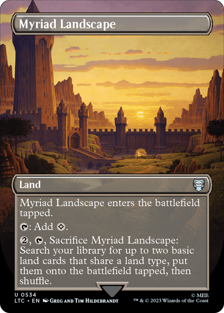 Myriad Landscape (Borderless) [The Lord of the Rings: Tales of Middle-Earth Commander] | Infinity Cards & Collectibles