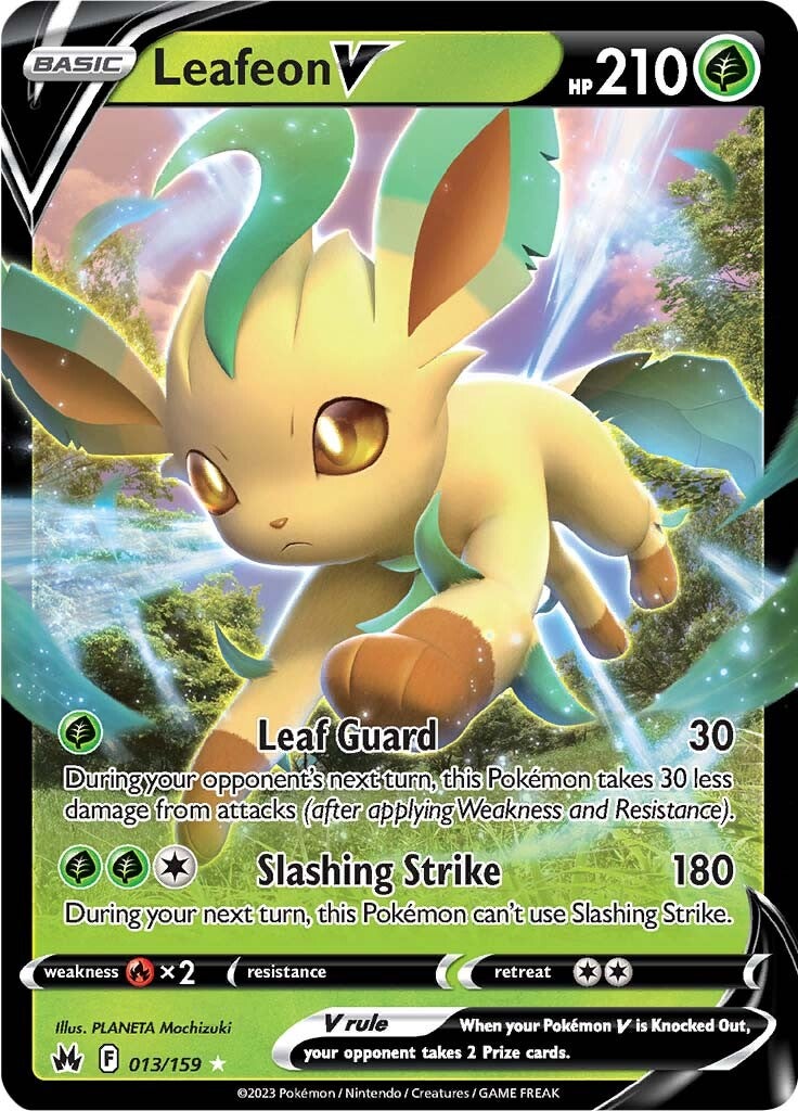 Leafeon V (013/159) [Sword & Shield: Crown Zenith] | Infinity Cards & Collectibles
