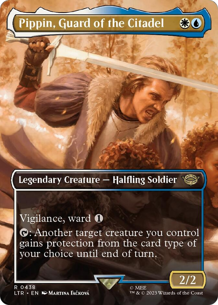 Pippin, Guard of the Citadel (Borderless Alternate Art) [The Lord of the Rings: Tales of Middle-Earth] | Infinity Cards & Collectibles