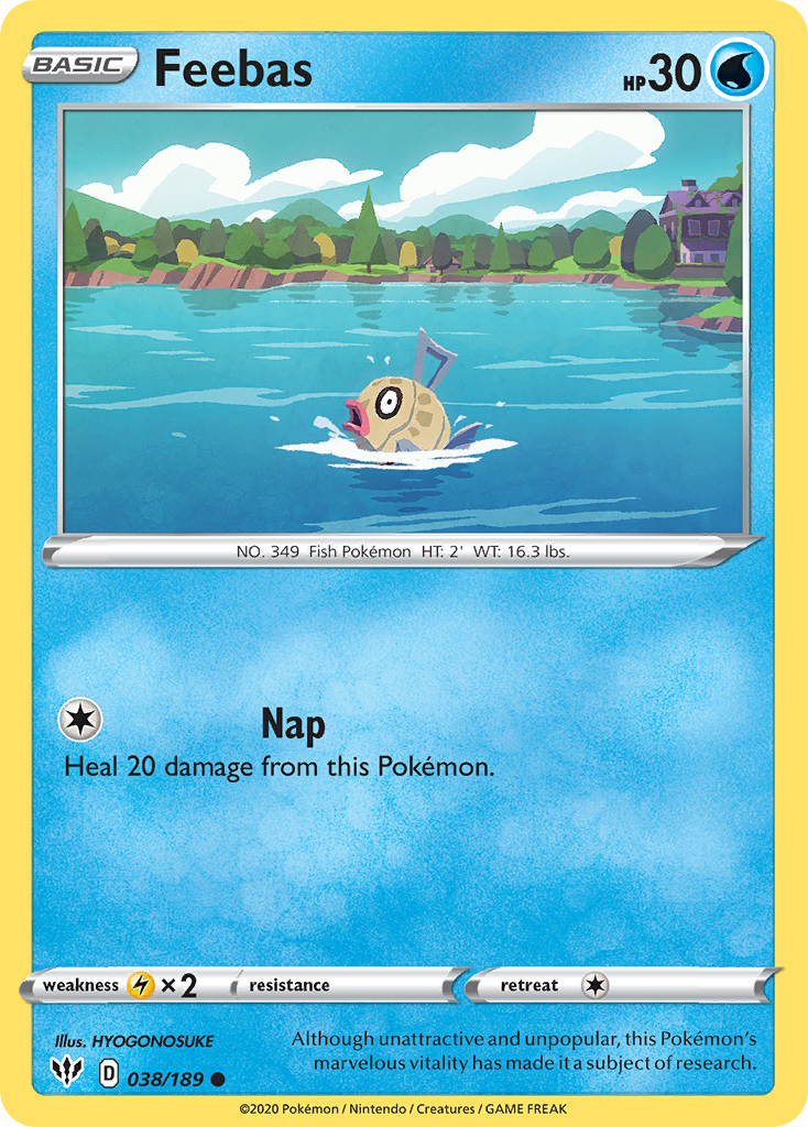 Feebas (038/189) [Sword & Shield: Darkness Ablaze] | Infinity Cards & Collectibles
